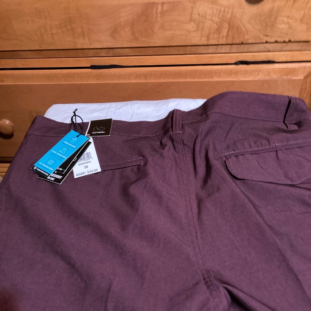 Mens burgundy shorts 36